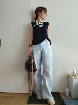 「アイテム（アクセサリー）」を使った、Mitsiさん（レディース・153cm）の夏コーディネート