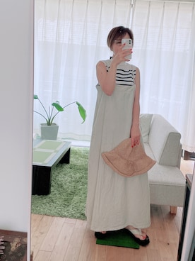 「Lavish Gate（ラヴィッシュゲート）のアイテム（オールインワン・サロペット）」を使った、Mitsiさん（レディース・153cm）の夏コーディネート