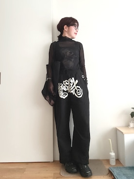 「CELINE（セリーヌ）のアイテム」を使った、Mitsiさん（レディース・153cm）の夏コーディネート