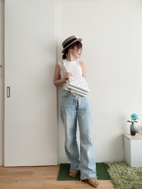 「Pippichic（ピッピシック）のアイテム」を使った、Mitsiさん（レディース・153cm）の夏コーディネート