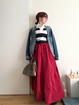 「Maison Margiela（メゾンマルジェラ）のアイテム」を使った、Mitsiさん（レディース・153cm）の春コーディネート