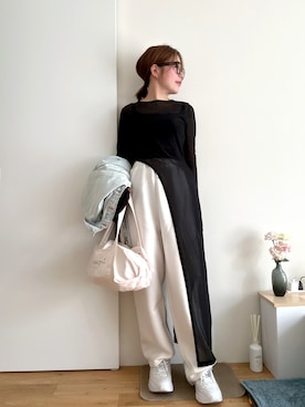 「CELINE（セリーヌ）のアイテム」を使った、Mitsiさん（レディース・153cm）の春コーディネート