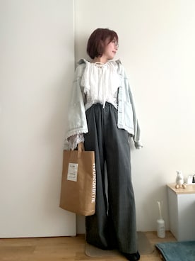 「Noble（ノーブル）のアイテム」を使った、Mitsiさん（レディース・153cm）の春コーディネート