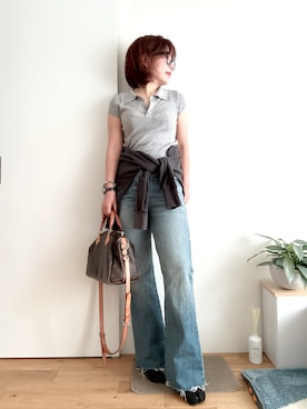 「CELINE（セリーヌ）のアイテム（ファッション雑貨）」を使った、Mitsiさん（レディース・153cm）の秋コーディネート