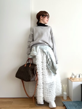 「PUMA(プーマ)のアイテム」を使った、Mitsiさん(レディース・153cm)の冬コーディネート