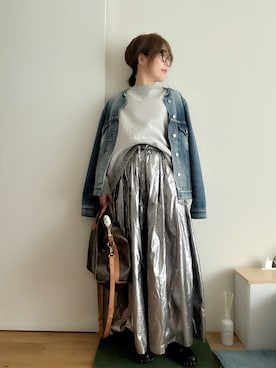 「アイテム（ドレスシューズ）」を使った、Mitsiさん（レディース・153cm）の秋コーディネート