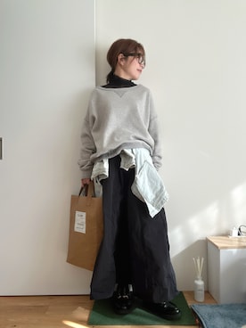 「アイテム（デニムジャケット）」を使った、Mitsiさん（レディース・153cm）の秋コーディネート