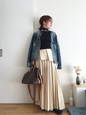 「ETRE TOKYO（エトレトウキョウ）のアイテム」を使った、Mitsiさん（レディース・153cm）の春コーディネート