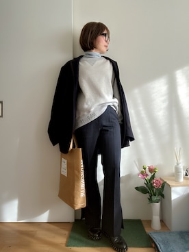 「アイテム（ドレスシューズ）」を使った、Mitsiさん（レディース・153cm）の冬コーディネート