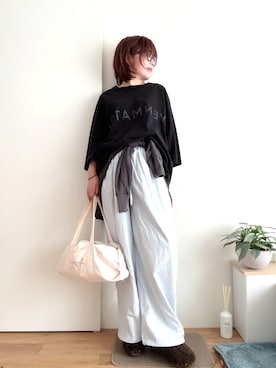 「CELINE（セリーヌ）のアイテム（ファッション雑貨）」を使った、Mitsiさん（レディース・153cm）の夏コーディネート