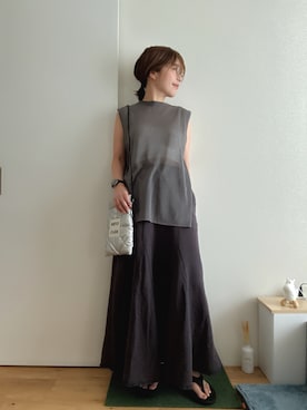「LA BELLE ETUDE（ラベルエチュード）のアイテム」を使った、Mitsiさん（レディース・153cm）の夏コーディネート