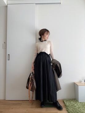 「DOUBLE STANDARD CLOTHING（ダブルスタンダードクロージング）のアイテム」を使った、Mitsiさん（レディース・153cm）の春コーディネート