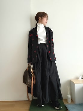 「アイテム（テーラードジャケット、その他）」を使った、Mitsiさん（レディース・153cm）の秋コーディネート