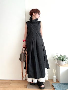 「CELINE（セリーヌ）のアイテム」を使った、Mitsiさん（レディース・153cm）の夏コーディネート