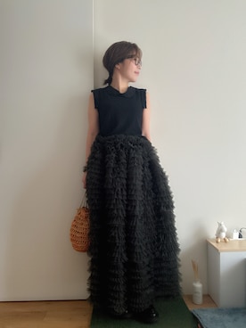 「アイテム（ローファー）」を使った、Mitsiさん（レディース・153cm）の夏コーディネート