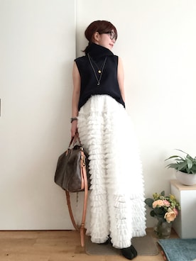 「CELINE（セリーヌ）のアイテム」を使った、Mitsiさん（レディース・153cm）の夏コーディネート