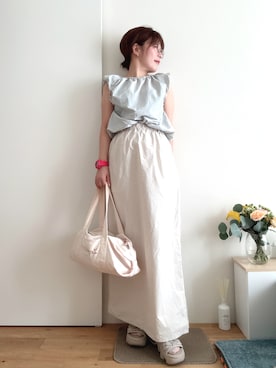「AKTE（アクテ）のアイテム」を使った、Mitsiさん（レディース・153cm）の夏コーディネート