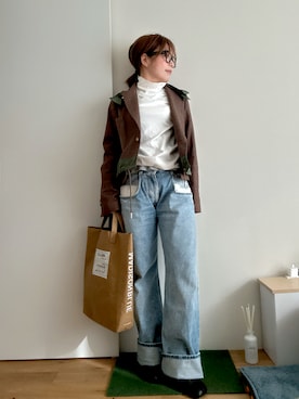 「アイテム（ファッション雑貨）」を使った、Mitsiさん（レディース・153cm）の秋コーディネート