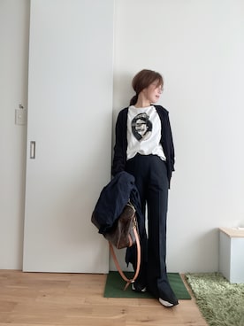 「UNIQLO+J」｜Mitsiさん（レディース・153cm）の秋コーディネート