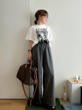 「Noble（ノーブル）のアイテム（その他パンツ）」を使った、Mitsiさん（レディース・153cm）の夏コーディネート