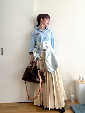 「LOUIS VUITTON（ルイヴィトン）のアイテム」を使った、Mitsiさん（レディース・153cm）の春コーディネート