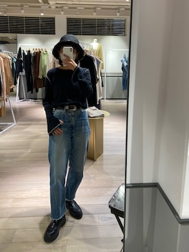 「FILL THE BILL（フィルザビル）のアイテム」を使った、nanakimuraさん（レディース・155cm）の秋コーディネート