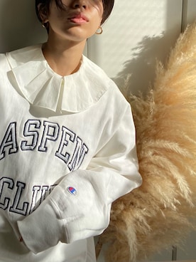 「Champion」｜nanakimuraさん（レディース・155cm）の冬コーディネート