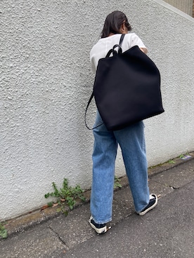 「アイテム（バックパック/リュック）」を使った、nanakimuraさん（レディース・155cm）の冬コーディネート