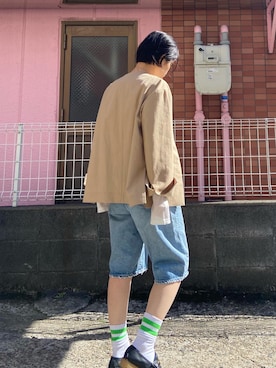 「ノーカラージャケット」｜nanakimuraさん（レディース・155cm）の冬コーディネート