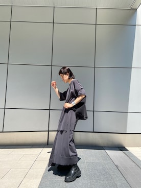 「アイテム（ブーツ）」を使った、nanakimuraさん（レディース・155cm）の夏コーディネート