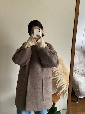 「BLACK BY MOUSSY（ブラックバイマウジー）のアイテム（その他アウター）」を使った、nanakimuraさん（レディース・155cm）の秋コーディネート