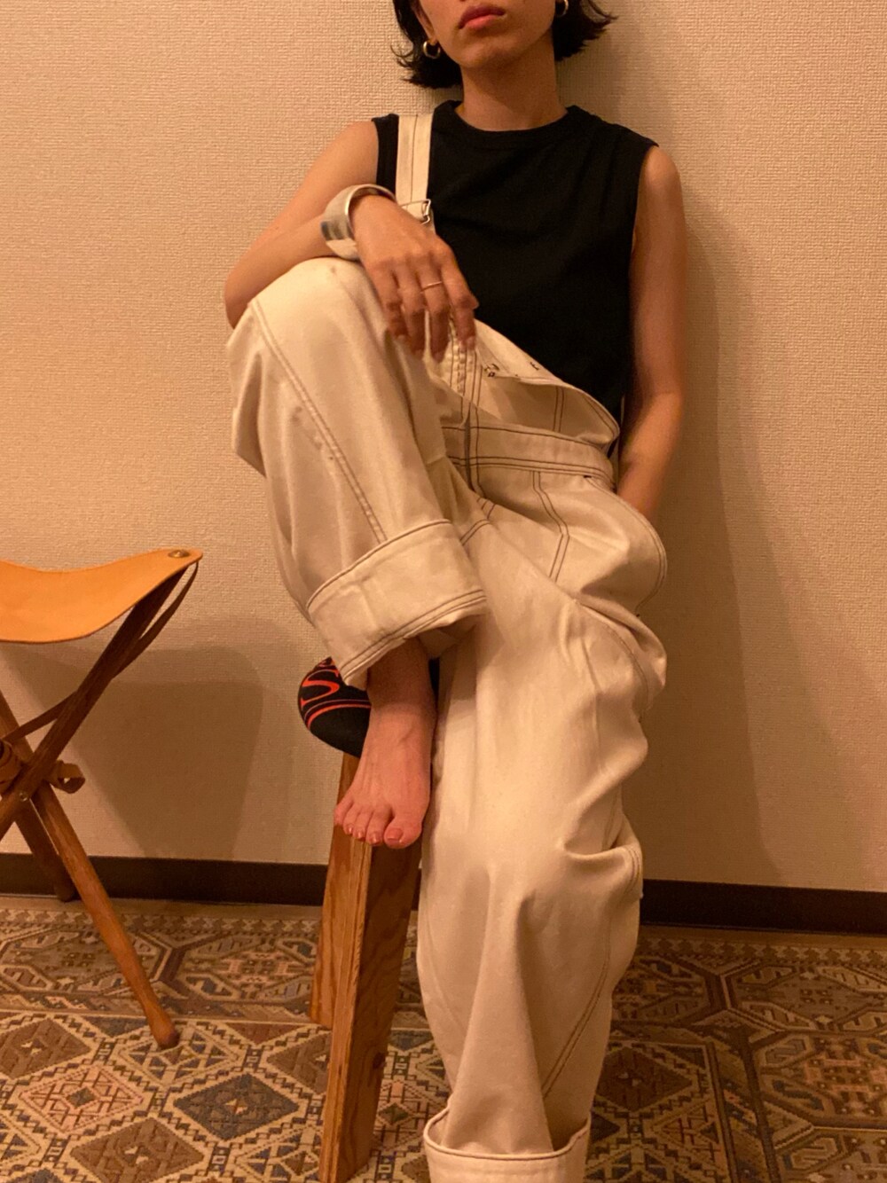 BLACK BY MOUSSY（ブラックバイマウジー）の「stitch overall 
