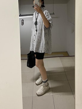 「LLBean SIGNATURE（エルエルビーンシグネチャー）のアイテム」を使った、nanakimuraさん（レディース・155cm）の夏コーディネート