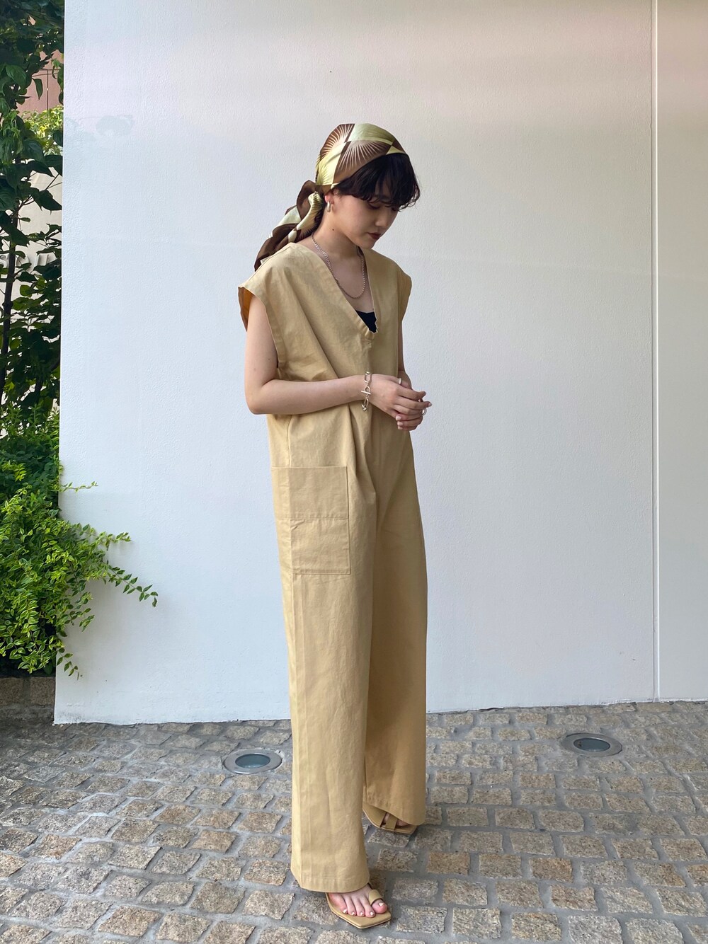 TODAYFUL（トゥデイフル）の「Uネックコットンコンビネゾン（つなぎ 