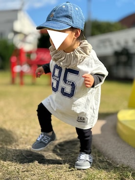 「アイテム（ママ＆ベビー）」を使った、　ak0u0さん（キッズ・80cm）の秋コーディネート