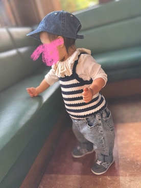 「アイテム（キャミソール）」を使った、ak0u0さん（キッズ・80cm）の秋コーディネート