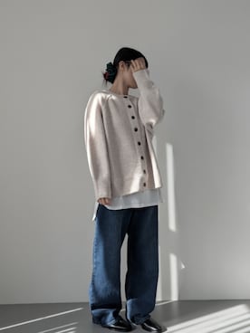 「アイテム（アンダーウェア）」を使った、ぱふさん（レディース・164cm）の冬コーディネート