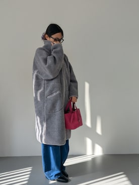 「アイテム（その他アウター）」を使った、ぱふさん（レディース・164cm）の冬コーディネート