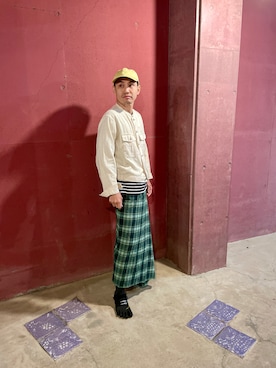 「アイテム（デニムジャケット）」を使った、arinami_YUUKIさん（メンズ・173cm・40代）の秋コーディネート