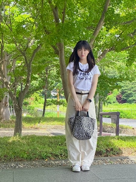 「Herve Chapelier（エルベシャプリエ）のアイテム」を使った、jeuxbpdwttmさん（レディース・159cm）の夏コーディネート