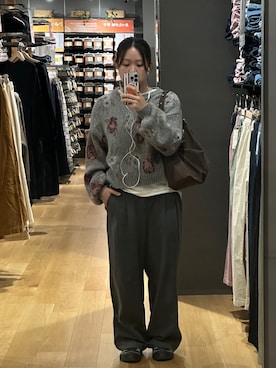 「JEANASIS（ジーナシス）のアイテム（トップス）」を使った、aoeieさん（レディース・153cm）の秋コーディネート