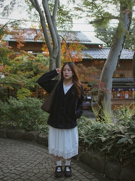 「Honeys（ハニーズ）のアイテム」を使った、aoeieさん（レディース・153cm）の秋コーディネート