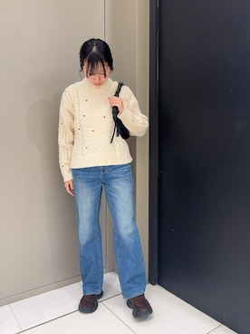 「URBAN RESEARCH Sonny Label（アーバンリサーチサニーレーベル）のアイテム（パンツ）」を使った、kanaさん（レディース・162cm）の冬コーディネート
