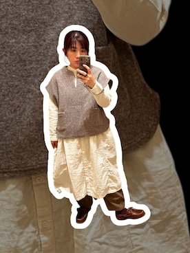 「アイテム（ローファー）」を使った、ゆうせい☆そうすけさん（レディース・155cm）の秋コーディネート