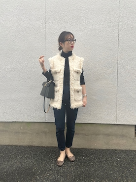 「UNITED ARROWS（ユナイテッドアローズ）のアイテム（その他アウター）」を使った、mizuhoさん（レディース・156cm）の秋コーディネート