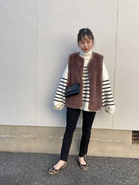 mizuhoさん（レディース・156cm）の冬コーディネート