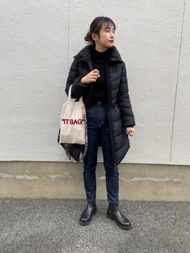 「UNITED ARROWS（ユナイテッドアローズ）のアイテム（ピアス（両耳用））」を使った、mizuhoさん（レディース・156cm）の冬コーディネート
