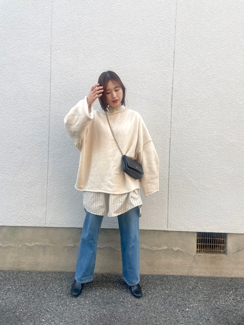 TODAYFUL（トゥデイフル）の「ボートネックオーバーニット（ニット
