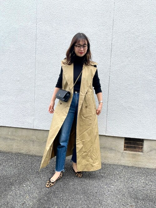 【美品】AMERI 3WAY DENIM LAYERED TRENCH 可愛い Ameri（アメリ）の「3WAY DENIM LAYERED TRENCH（トレンチコート