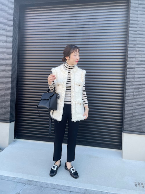 新品】ユナイテッドアローズ GIOLICA ノーカラーツイードベスト 36